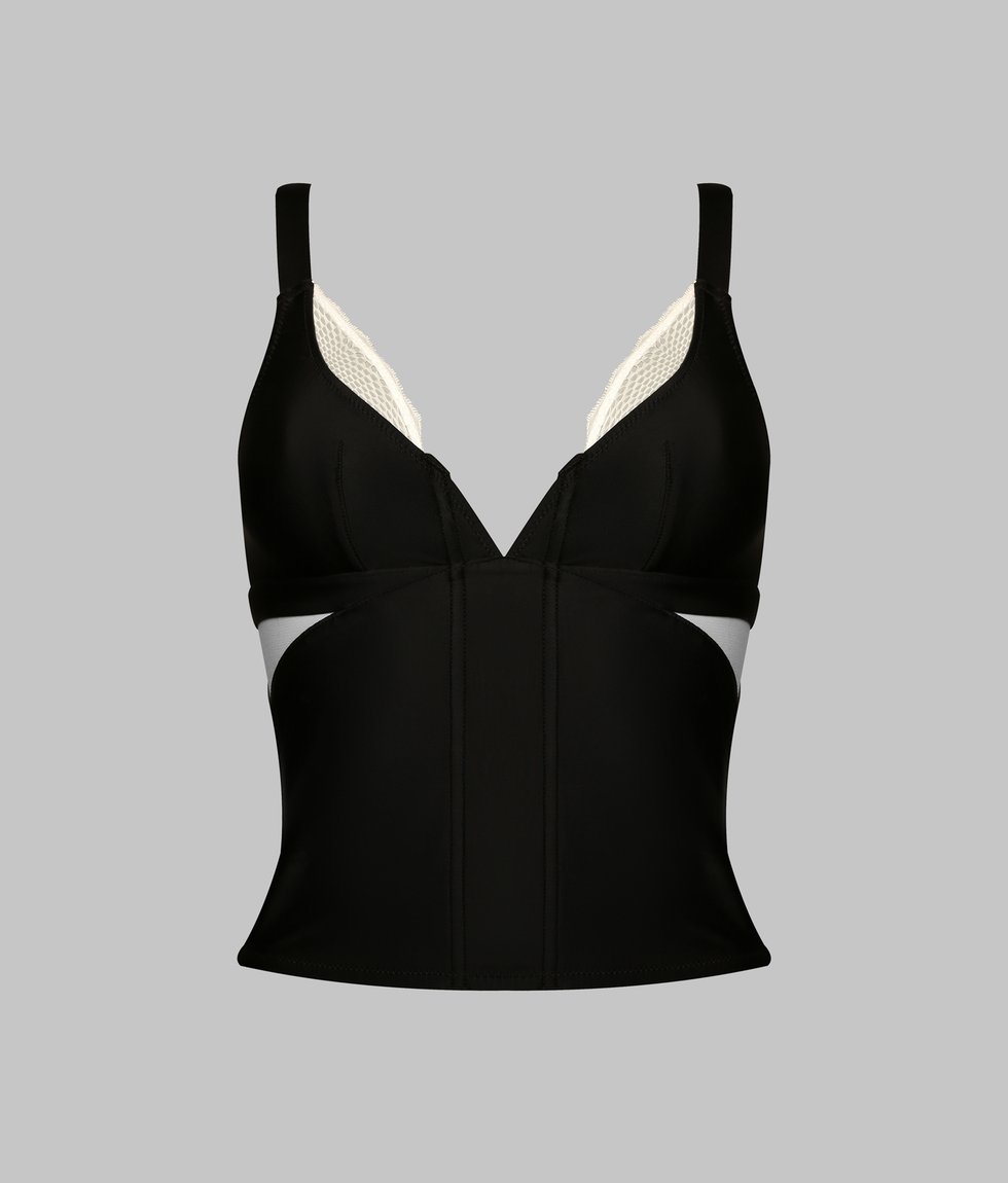 Wire-free bustier