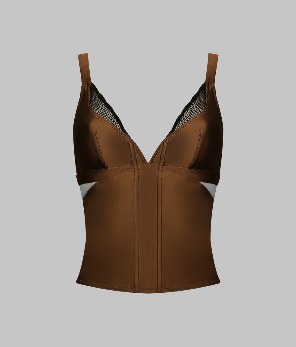 Wire-free bustier