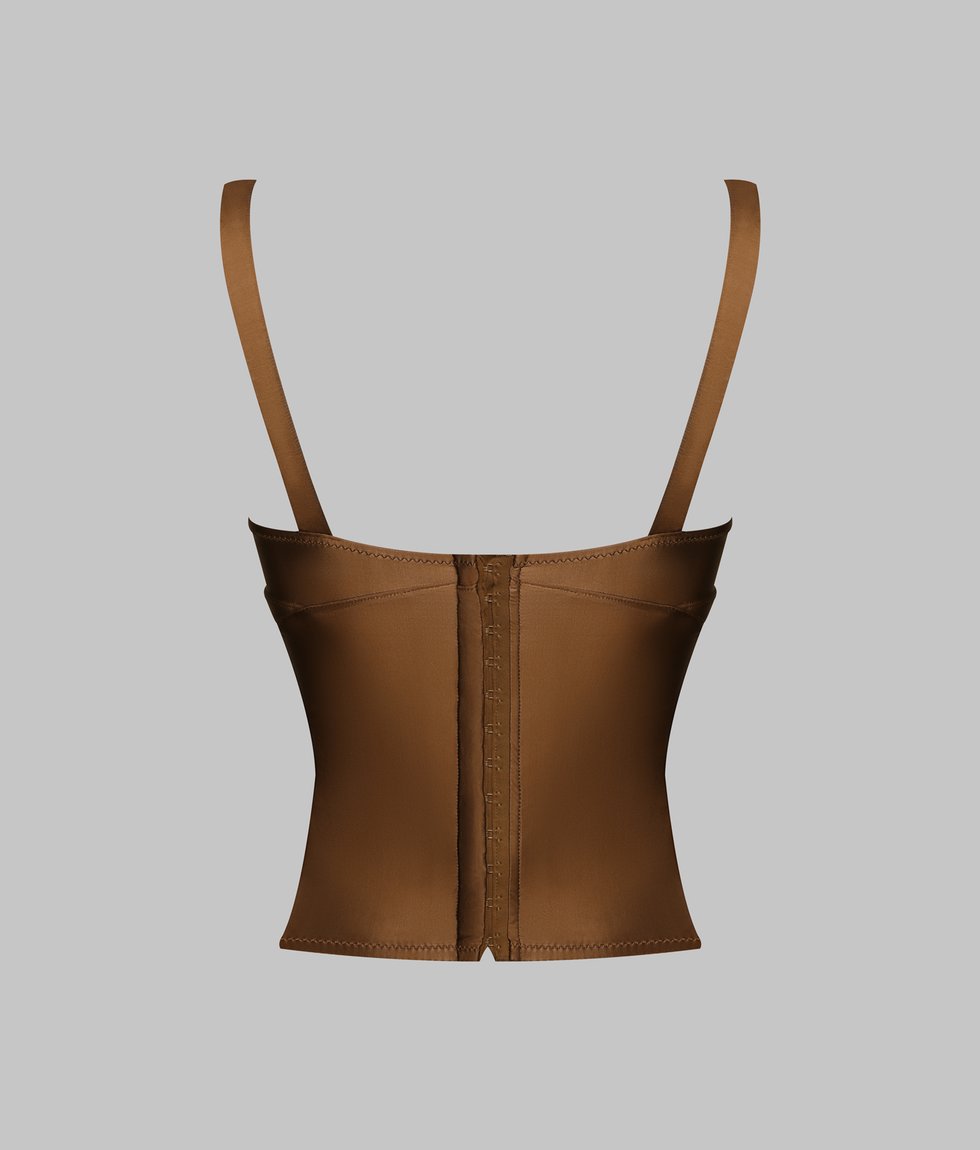 Wire-free bustier
