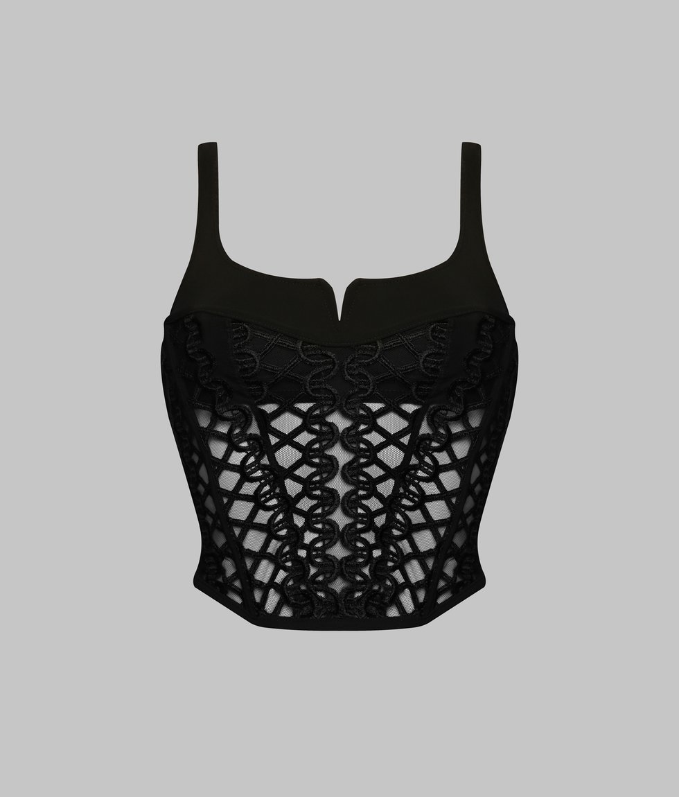 Wire-free bustier